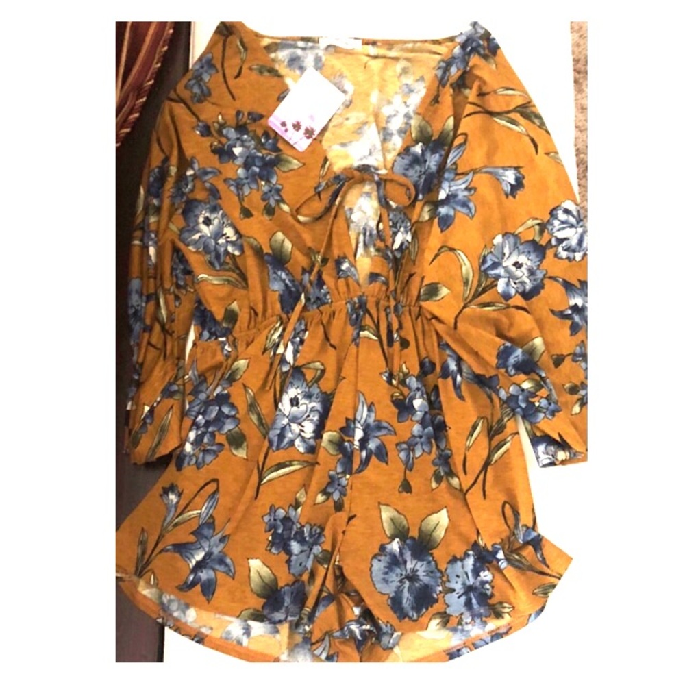 Mustard Yellow Romper